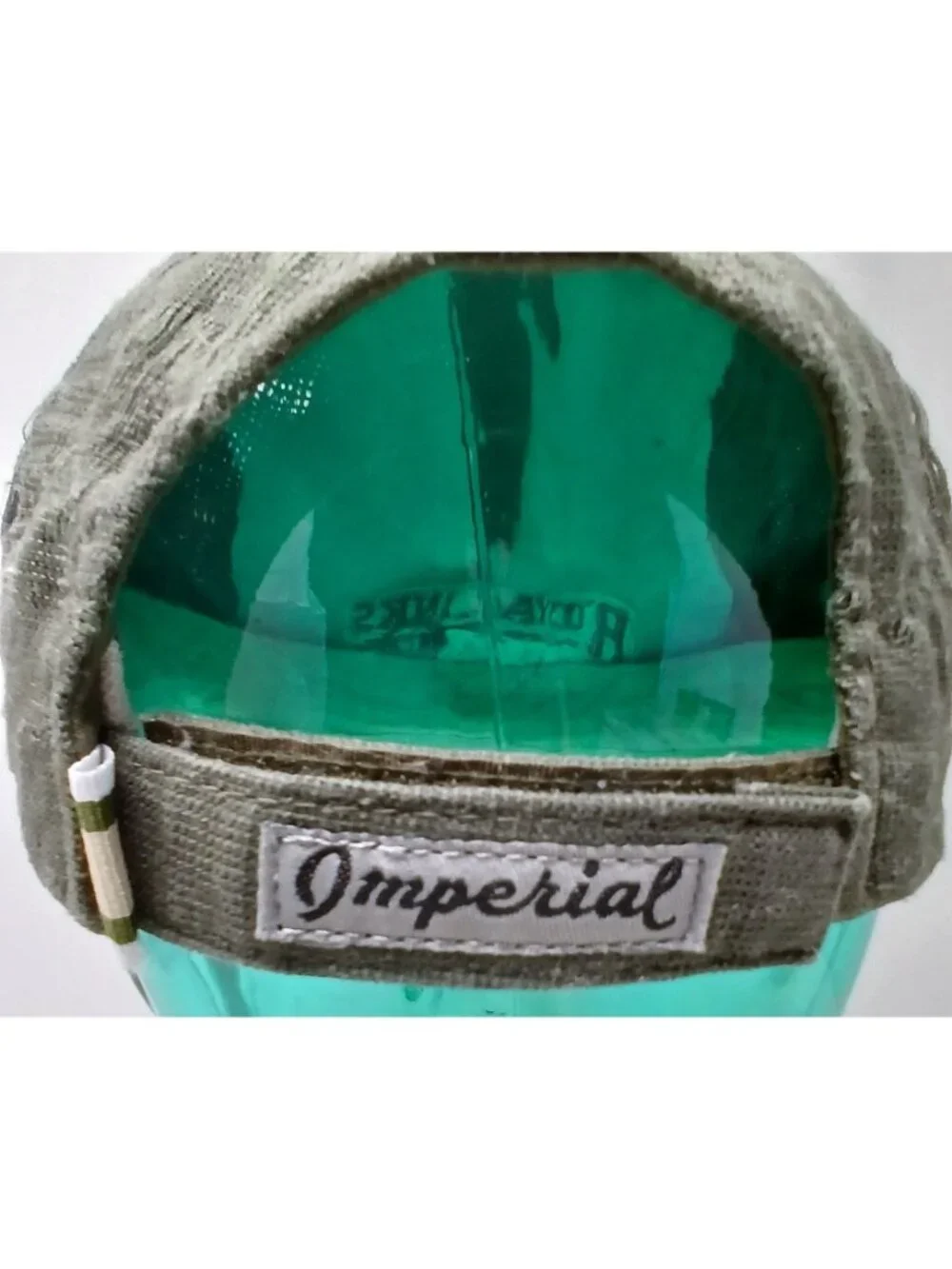 Royal Links Las Vegas Green & Beige Distressed Golf Hat Imperial Adj Strap #D-15